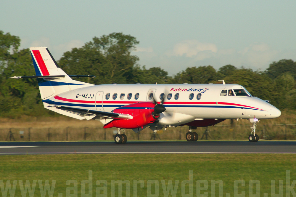 Photo of Eastern Airways British Aerospace BAe Jetstream 41 G-MAJJ (cn 41024) at Manchester Ringway Airport (MAN) on 16th September 2005