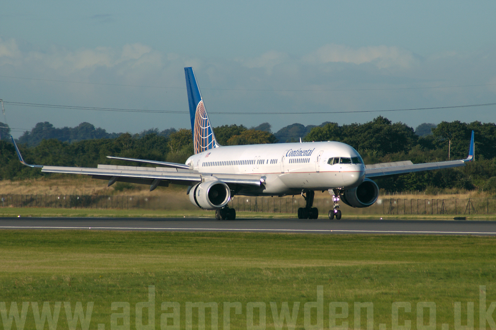 Photo of Continental Airlines Boeing 757-224(W) N12114 (cn 27556/682 ) at Manchester Ringway Airport (MAN) on 16th September 2005