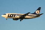 Photo of LOT Polish Airlines Boeing 737-55D SP-LKB (cn 27417/2392) at London Heathrow Airport (LHR) on 9th February 2006