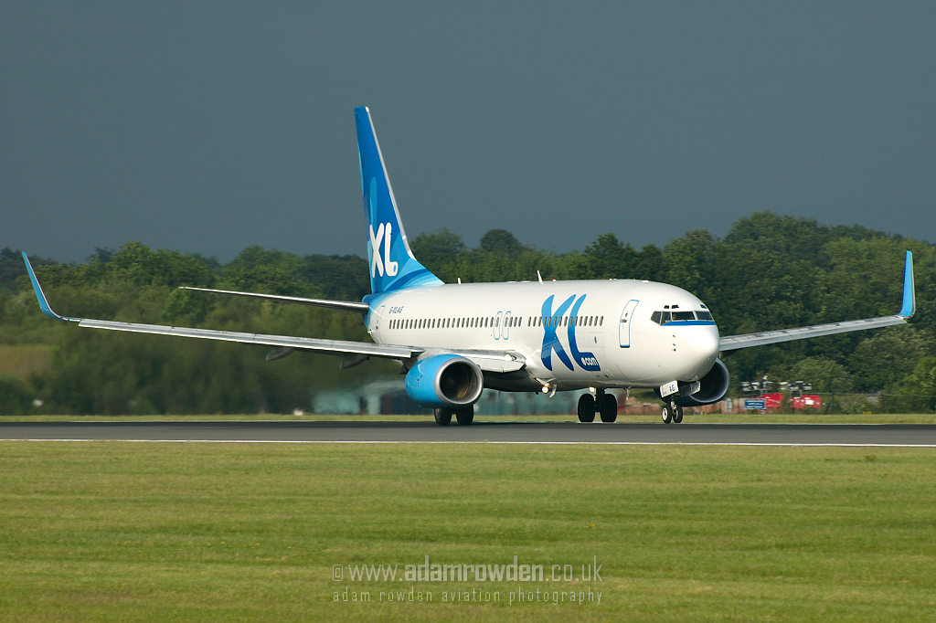 Photo of XL Airways Boeing 737-86N(W) G-XLAG (cn 33003/1121) at Manchester Ringway Airport (MAN) on 9th June 2007