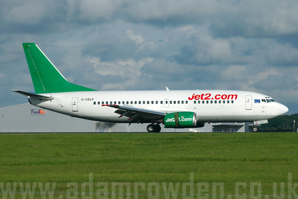 Photo of Jet2 Boeing 737-330(QC) G-CELP (cn 23522/1246) at London Stansted Airport (STN) on 25th June 2007