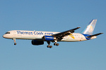 Photo of Thomas Cook Airlines Boeing 757-28A G-FCLA (cn 27621/738) at Newcastle Woolsington Airport (NCL) on 27th October 2008