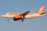 Photo of easyJet Airbus A319-111 G-EZBE (cn 2884) at Newcastle Woolsington Airport (NCL) on 17th December 2008